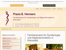 Tablet Screenshot of praxis-b-hermann.de